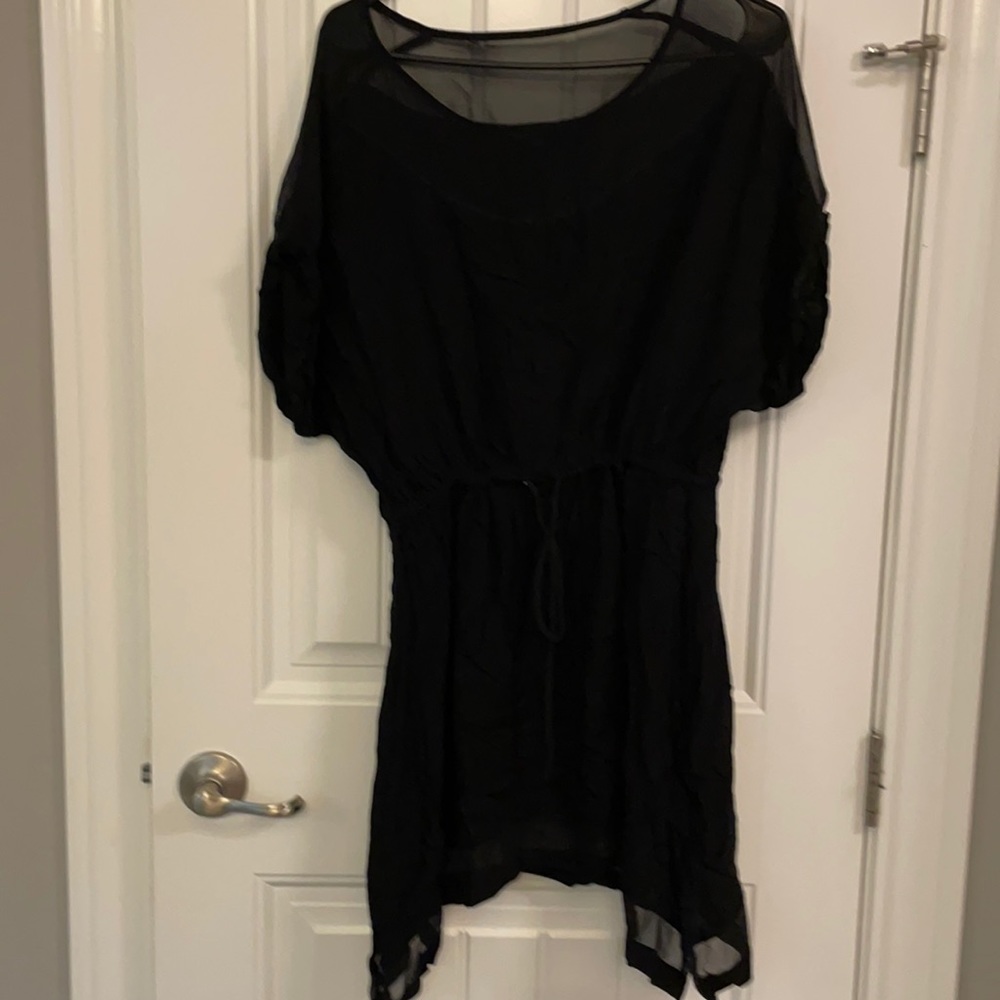 Black mini dress